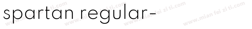 spartan regular字体转换